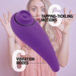 Masażer łechtaczki - FeelzToys FemmeGasm Tapping & Tickling   Fioletowy