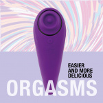 Masażer łechtaczki - FeelzToys FemmeGasm Tapping & Tickling   Fioletowy