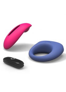 Masażer łechtaczki i pierścień na penisa ze sterowaniem aplikacją - Magic Motion Candy & Dante Kit 