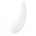Masażer łechtaczki i punktu G sterowany aplikacją - Satisfyer Curvy 2+ Biały