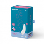 Masażer łechtaczki i punktu G sterowany aplikacją - Satisfyer Curvy 2+ Biały