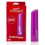 Masażer łechtaczki ładowany - The Screaming O Positive Angle   Fioletowy