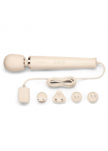 Masażer łechtaczki - Le Wand Powerful Plug-In Vibrating Massager   Kremowy