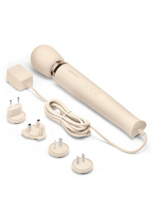 Masażer łechtaczki - Le Wand Powerful Plug-In Vibrating Massager   Kremowy