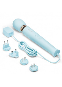 Masażer łechtaczki - Le Wand Powerful Plug-In Vibrating Massager   Niebieski