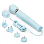Masażer łechtaczki - Le Wand Powerful Plug-In Vibrating Massager   Niebieski