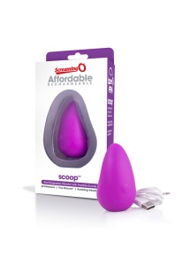 Masażer łechtaczki - The Screaming O Charged Scoop Vibe  Fioletowy