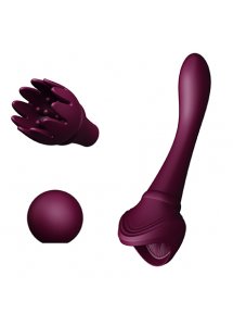 Masażer łechtaczki wibrator - Zalo Bess Vibrator   Fioletowy