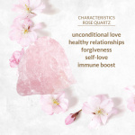 Masażer łechtaczki z kamieniem naturalnym - La Gemmes Lay-On Vibrator Kwarc Różowy