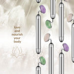 Masażer łechtaczki z kamieniem naturalnym - La Gemmes Lay-On Vibrator Kwarc Różowy