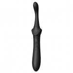 Masażer łechtaczki z nakładką analną i do punktu G - Zalo - Bess 2 Clitoral Vibrator   Czarny