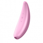 Masażer łechtaczki zdalnie sterowany - Satisfyer Curvy 3+ Pink  