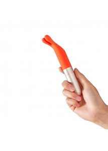 Masażer łechtaczkowy - Love Not War Laska Pomarańczowy