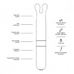 Masażer łechtaczkowy - Love Not War Laska Pomarańczowy