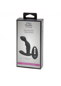 Masażer prostaty z pilotem - Fifty Shades of Grey Relentless Vibrations Remote Control Prostate Vibe  