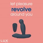 Masażer prostaty z rotacją główki i wibracjami - Lux Active Revolve Rotating and Vibrating Massager  
