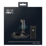Masażer prostaty ze stymulatorem powietrznym - Nexus Revo Air Remote Control Rotating Prostate Massager with Suction  