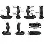 Masażer prostaty ze stymulatorem powietrznym - Nexus Revo Air Remote Control Rotating Prostate Massager with Suction  