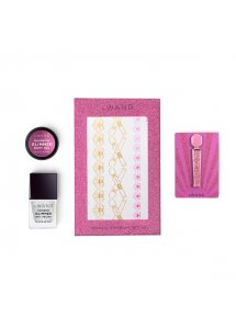 Masażer różdżka błyszczący brokatem - Le Wand Petite All That Glimmers Rechargeable Vibrating Massager Różowy