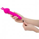 Masażer różdżka do łechtaczki - PalmPower Vibez Waterproof Rabbit Wand  