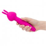 Masażer różdżka do łechtaczki - PalmPower Vibez Waterproof Rabbit Wand  