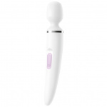 Masażer z główką typu różdżka ładowany - Satisfyer Women Wand   Biały