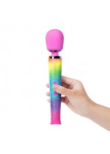 Masażer różdżka tęczowy - Le Wand Rainbow Ombre Petite Massager