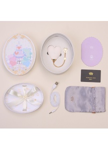 Damski Masażer serduszko - Zalo Baby Heart Personal Massager   Biały