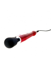 Tytanowo-Aluminiowy Solidny Masażer sieciowy metalowy - Doxy Die Cast Wand Massager Czerwony