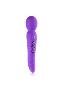 Masażer wibrator - Maia Toys Twistty Rechargable Dual Wand Purple 