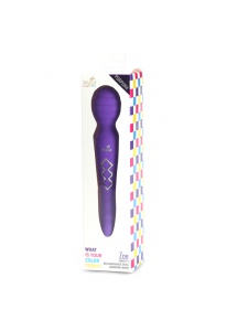 Masażer wibrator - Maia Toys Twistty Rechargable Dual Wand Purple 