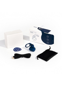 Masażer wibrator na palec - Dame Products Fin Finger Vibrator Navy  