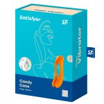 Masażer wibrator na palec - Satisfyer Candy Cane Finger Vibrator   Pomarańczowy
