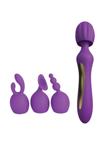 Masażer z nasadkami - Kama Sutra Rhythm Bhangra Full Body Massager  Fioletowy