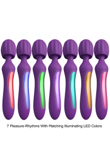 Masażer z nasadkami - Kama Sutra Rhythm Bhangra Full Body Massager  Fioletowy