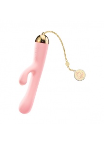 Masażer ze stymulatorem łechtaczki - Zalo Ichigo Rabbit Vibrator  Różowy