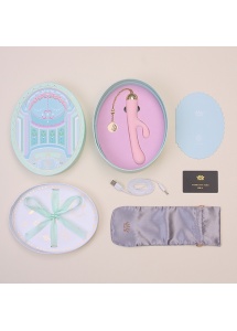 Masażer ze stymulatorem łechtaczki - Zalo Ichigo Rabbit Vibrator  Różowy
