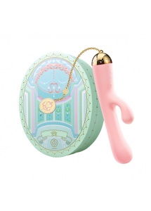 Masażer ze stymulatorem łechtaczki - Zalo Ichigo Rabbit Vibrator  Różowy