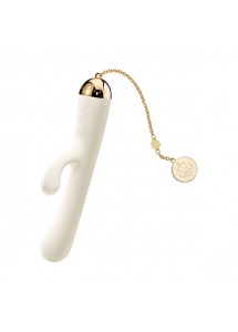 Masażer ze stymulatorem łechtaczki - Zalo Ichigo Rabbit Vibrator  Różowy