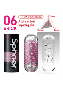 Masturbator obrotowy - Tenga Spinner Masturbator Brick