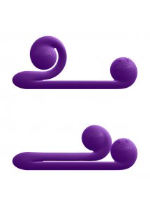 Masturbator stymulator łechtaczki 2w1 - Snail Vibe Vibrator   Fioletowy