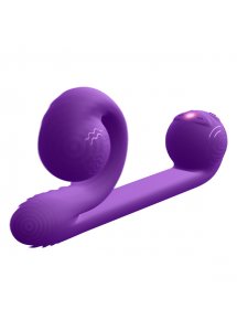 Masturbator stymulator łechtaczki 2w1 - Snail Vibe Vibrator   Fioletowy