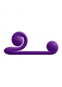Masturbator stymulator łechtaczki 2w1 - Snail Vibe Vibrator   Fioletowy