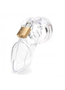 Męski pas cnoty klatka na penisa z poliwęglanu - CB-X CB-6000 Chastity Cock Cage Przezroczysty