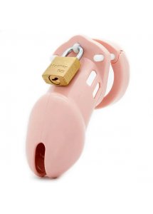 Męski pas cnoty klatka na penisa z poliwęglanu - CB-X CB-6000 Chastity Cock Cage Różowy