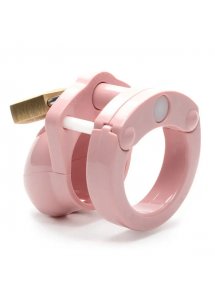 Męski pas cnoty klatka na penisa z poliwęglanu - CB-X Mini Me Chastity Cock Cage  Różowy
