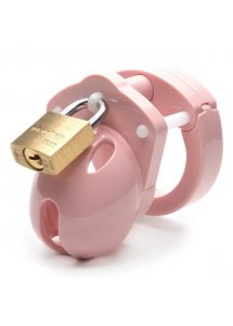 Męski pas cnoty klatka na penisa z poliwęglanu - CB-X Mini Me Chastity Cock Cage  Różowy