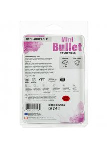 Mini wibrator bullet -  PowerBullet Mini PowerBullet Vibrator 9 Functions Różowy