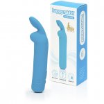 Mini wibrator i masażer łechtaczki - Happy Rabbit Rechargeable Vibrating Bullet Niebieski