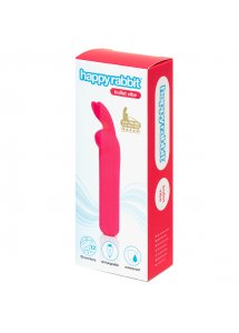 Mini wibrator i masażer łechtaczki - Happy Rabbit Rechargeable Vibrating Bullet Różowy